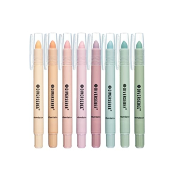 DIVERSEBEE Bible Highlighters and Pens No Bleed, 8 Pack Assorted Colors Gel Highlighters Set, Cute B...