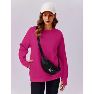PINSPARK Oversized Sweatshirt for Women - Cozy & Stylish