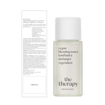 THE FACE SHOP The Therapy Vegan Blending Toner | Organic Vegan Soothing Face Toner | Elasticity Impr...
