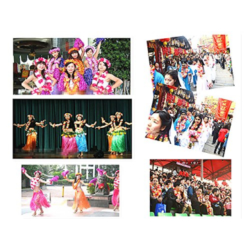 BFDYY 4pcs Hawaiian Leis - Vibrant Floral Garlands for Parties