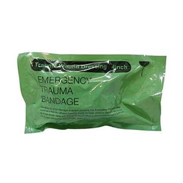 Comprehensive Emergency Pressure Israeli Bandage, 4" x 5 yd - Ideal for First Aid, Trauma Care & Mil...