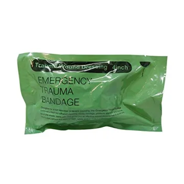 Comprehensive Emergency Pressure Israeli Bandage, 4" x 5 yd - Ideal for First Aid, Trauma Care & Mil...