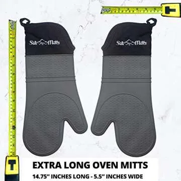 Frux Silicone Oven Mitts - Heat Resistant & Waterproof 500°F