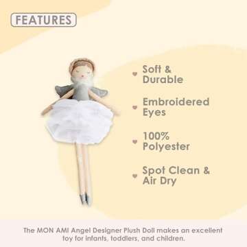 Mon Ami Angel Soft Plush Doll - 15" Elegant Friend