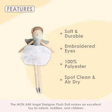 Mon Ami Angel Soft Plush Doll - 15" Elegant Friend