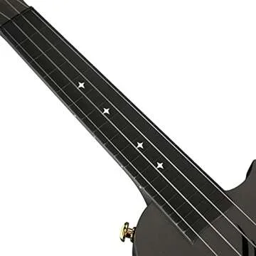 Soprano Ukulele Enya Nova U Mini 21" –Carbon Fiber Travel Ukulele–With Beginner Kit includes Semi-Hard Case, Strap, Capo, and Strings (Black)