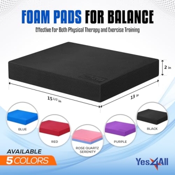 Yes4All Foam Balance Pad – Durable Exercise Foam Pad