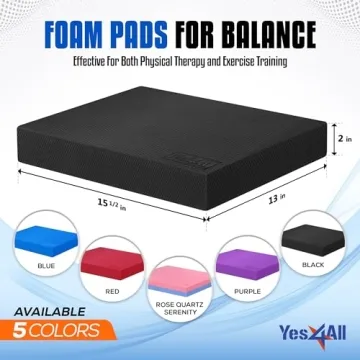 Yes4All Foam Balance Pad – Durable Exercise Foam Pad