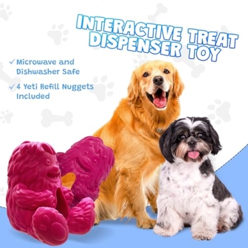 Engaging Yeti Puff and Play Dog Toy for All Dogs