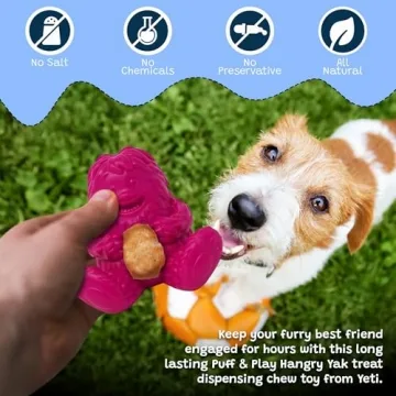 Engaging Yeti Puff and Play Dog Toy for All Dogs