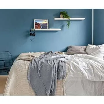 KyraHome 100% Organic Cotton 55"x60" Muslin Throw Blankets for Couch, Adult, Hand-Plant Dyed Breathable Soft Cozy Lightweight Gauze Blanket, All Season (Cool Light Grey)