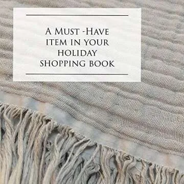 KyraHome 100% Organic Cotton 55"x60" Muslin Throw Blankets for Couch, Adult, Hand-Plant Dyed Breathable Soft Cozy Lightweight Gauze Blanket, All Season (Cool Light Grey)