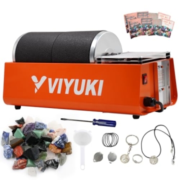 VIYUKI 2025 Professional Rock Tumbler Kit - Double Drum 6LB Lapidary Polisher for Adults (Double Bar...