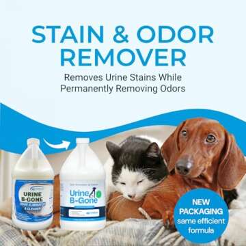 KINZUA ENVIRONMENTAL Urine B-Gone, Professional Enzyme Odor Eliminator & Pet Stain Remover, Human, C...