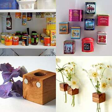 DIYMAG Powerful N52 Neodymium Disc Magnets, Permanent, Strong, Rare Earth Magnets. Fridge, DIY, Building, Scientific, Craft, and Office Magnets - 1.26 inch x 1/8 inch, Pack of 10