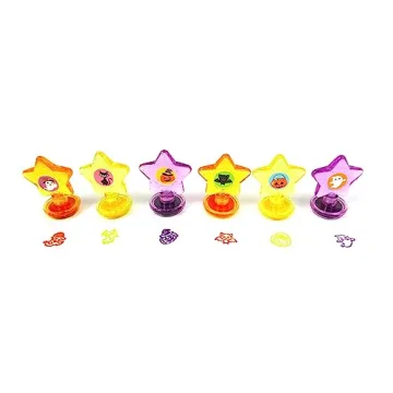 TINYMILLS 24 Pcs Halloween 2 in 1 Stackable Stacking Crayon with Extra Stamper Topper, Bulk Halloween Party Favors, Goodie Bag Stuffers, Classroom Rewards Prizes Non Candy Treats