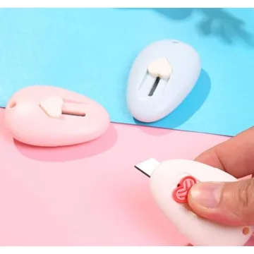 HLLMX 3 PCS Mini Retractable Utility Knife Set for Safe Cutting