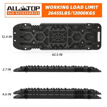 ALL-TOP 4X4 Traction Boards with Jack Base for Recovery