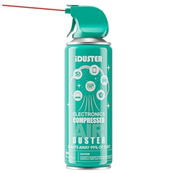 iDuster Air Duster - Powerful Compressed Air Cleaner for Electronics