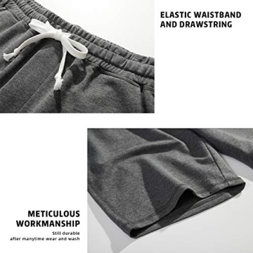 AMY COULEE 8” Men's Cotton Athletic Workout Shorts