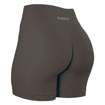 AUROLA Power Scrunch Butt Workout Shorts for Women Seamless Gym Shorts High Waist Tummy Control Yoga...
