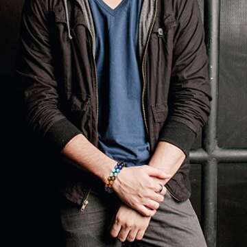 Top Plaza 7 Chakra Essential Oil Diffuser Bracelet