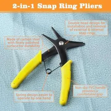 Effective LEONTOOL 2 in 1 Snap Ring Pliers for Every Job