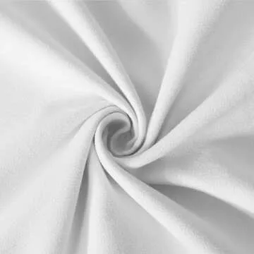 Fancy Homi 4 Packs Pure White Decorative Throw Pillow Covers 20x20 inch, Super Soft Faux Suede Decor Square Pillow Covers, Solid Cushion Cover for Couch Living Room Sofa Bedroom 50x50 cm