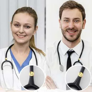 Stethoscope Name Tag Personalized for Nurse, Handmade Stethoscope Charms ID Tag, Custom Made Nursing Graduation Accessories Nurses Week Gifts