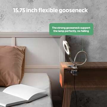 GLORIOUS-LITE LED Clip on Light with 4 Modes