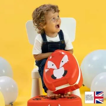 My Carry Potty - Fox Travel Potty, Award-Winning Portable Toddler Toilet Seat for Kids to Take Every...