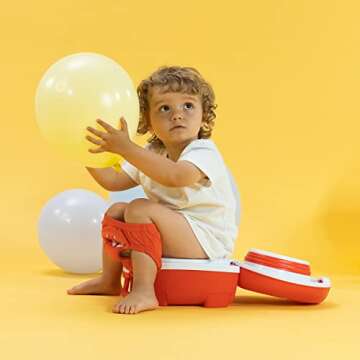 My Carry Potty - Fox Travel Potty, Award-Winning Portable Toddler Toilet Seat for Kids to Take Everywhere
