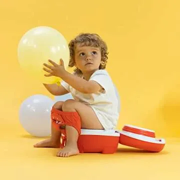 My Carry Potty - Fox Travel Potty, Award-Winning Portable Toddler Toilet Seat for Kids to Take Everywhere