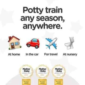 My Carry Potty - Fox Travel Potty, Award-Winning Portable Toddler Toilet Seat for Kids to Take Everywhere