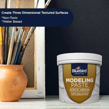 Bluebird Thick Modeling Paste - 571ML of Professional Quality