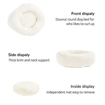 HACHIKITTY Donut Dog Bed - Cozy Comfort for Large Dogs