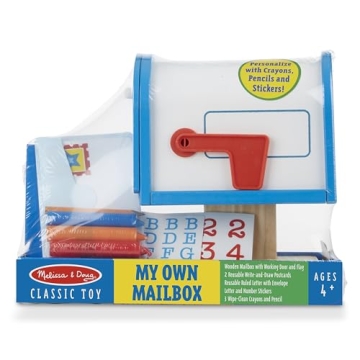 Melissa & Doug Wooden Mailbox Activity Set for Kids