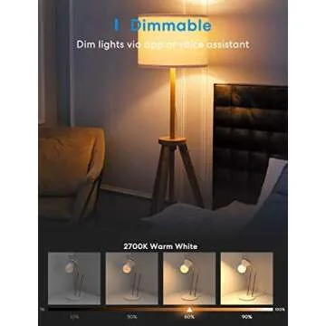 Meross Smart Light Bulb Dimmable WiFi LED A19 E26 4 Pack