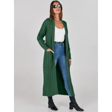 Oversized ANRABESS Women’s Long Cardigan Sweater 2024