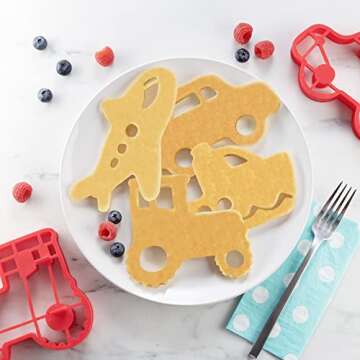 Fun Pancake and Egg Molds - Transportation Designs, 4 Pack