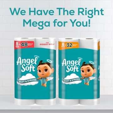 Angel Soft Toilet Paper 24 Super Mega Rolls Soft Strong