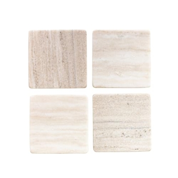 Stylish B-Living Marble Coasters for Modern Home Decor