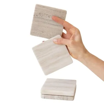 Stylish B-Living Marble Coasters for Modern Home Decor