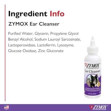 Zymox Ear Cleanser Solution for Dogs and Cats, 4oz