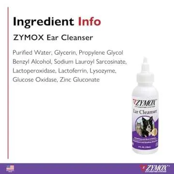 Zymox Ear Cleaner for Dogs and Cats - Gentle Ear Care Solution