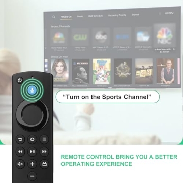 Advanced Replacement Voice Remote for Fire-Smart TVs and Sticks Compatible with Multiple Generations