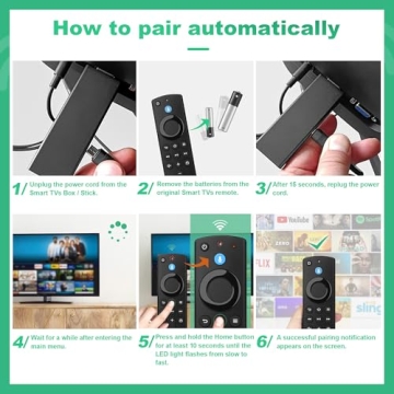 Replacement Voice Remote for Fire-Smart TVs Easy to Use