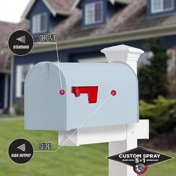 Rust-Oleum 376882 Stops Rust Custom Spray 5-in-1 Spray Paint, 12 oz, Satin Peaceful Blue