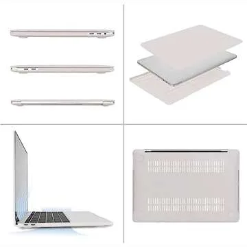 MOSISO Compatible with MacBook Pro 13 inch Case M2 2025, 2024, 2023, 2022-2016 A2338 M1 A2251 A2289 A2159 A1989 A1708 A1706, Plastic Hard Shell&Keyboard Cover&Screen Film&Storage Bag, Rock Gray