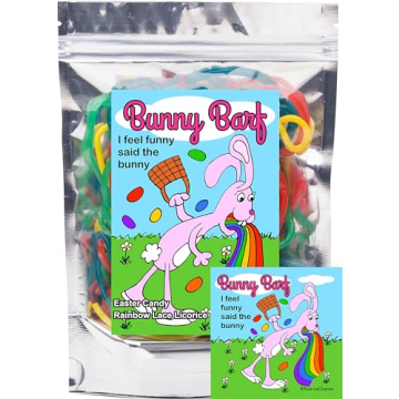 Bunny Barf Rainbow Licorice - Hilarious Easter Gag Gift for All Ages
